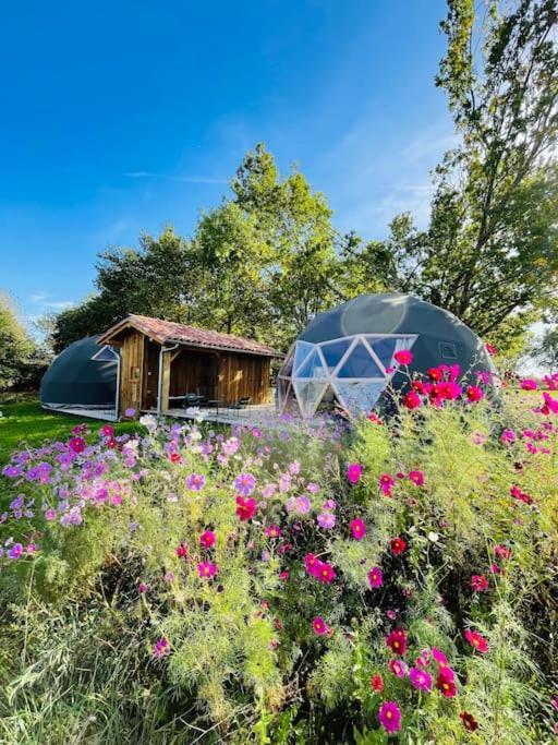 Dome Insolite Lichen Jacuzzi Et Petits-Dejeuners Inclus Gondrin 외부 사진
