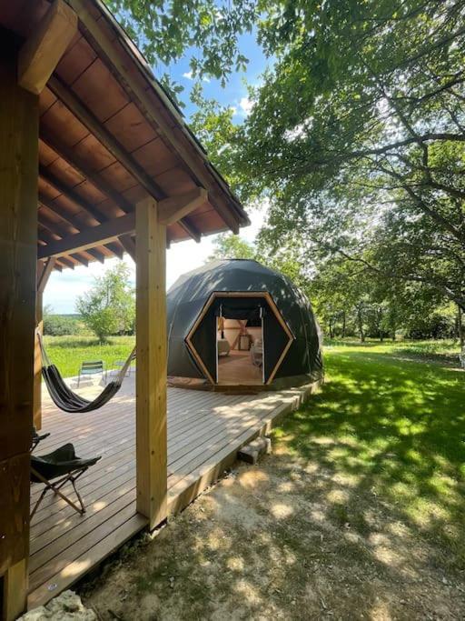 Dome Insolite Lichen Jacuzzi Et Petits-Dejeuners Inclus Gondrin 외부 사진